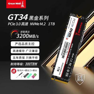����GT34 1TB 512 M.2 PCIE 3.0 ��̬Ӳ�̱ʼǱ�����SSD̨ʽ NVME 359Ԫ