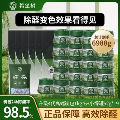 希望树活性炭新房装修除甲醛吸异味新车用家用去甲醛变色炭包室内