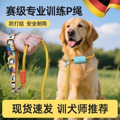 p链p绳狗狗牵引绳遛狗链子小中大型犬训犬防爆冲打结金毛宠物用品