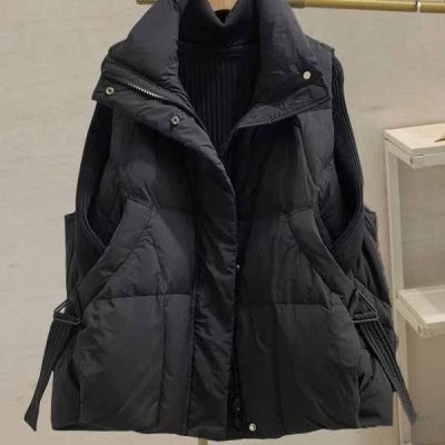 羽绒棉服马甲女反季大码外穿洋气秋冬2025新款无袖坎肩加厚外套潮