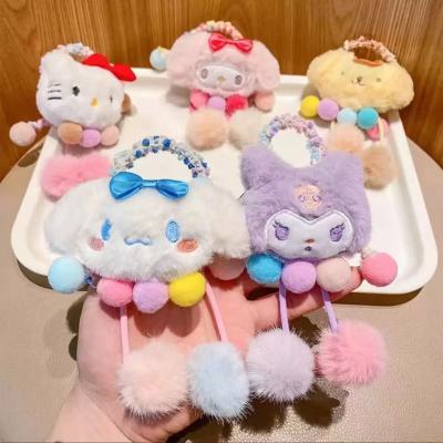 库洛米发圈儿童头绳可爱三丽鸥毛线卡通皮筋女孩扎马尾丸子头发饰【7天内发货】