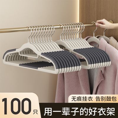 衣架家用挂衣架无痕防滑不鼓包挂衣服撑子学生宿舍收纳神器晾衣架