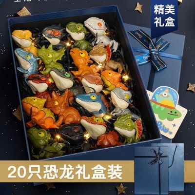 网红咬手指恐龙三角龙玩具整套礼物霸王恐龙儿童迷你仿真玩具模型