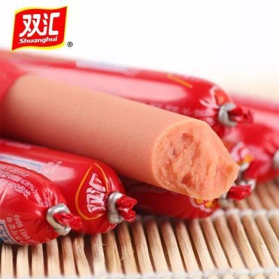 新日期双汇王中王35g优级火腿肠批发烧烤整箱即食香肠休闲零食