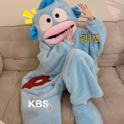 连帽可爱小丑鱼睡衣免脱连体连体衣珊瑚秋冬季加厚保暖家居服优惠商品图片