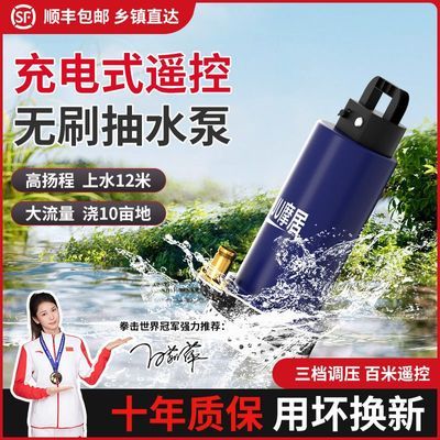 无线遥控充电式小型抽水泵农用大功率锂电潜水泵浇菜浇水灌溉神器