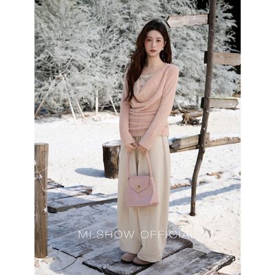 ���ڲ����������ɫë�޵�����֯��Ů2025�����¿��ˮ��ë��׹���������ڴ� 59Ԫ