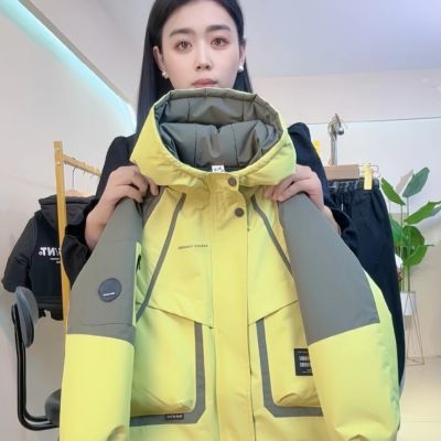 1儿童冬季加绒加厚风衣2025新款加棉中大童外套男女秋冬派克服