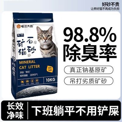 天然钠基破碎砂矿砂无尘膨润土矿砂除臭矿石结团活性炭20抑菌原矿
