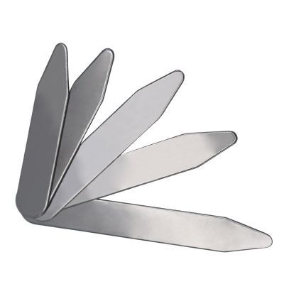 衬衫领撑片金属片服饰配件衣角铁片插竹服装辅料领撑衬衫角固定夹