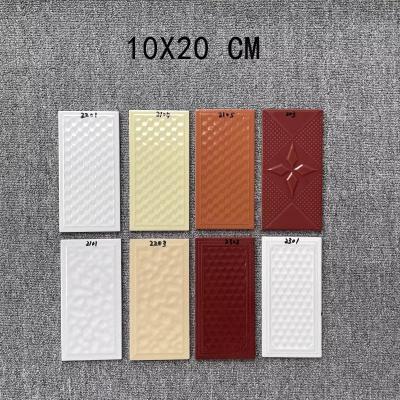 10x20釉面砖外墙瓷砖文化石自建房工程老式老式小白瓷砖墙面瓷砖