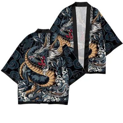 古风外套印花披风开衫流行服装日系开衫宽松羽织日本风男装优惠商品图片