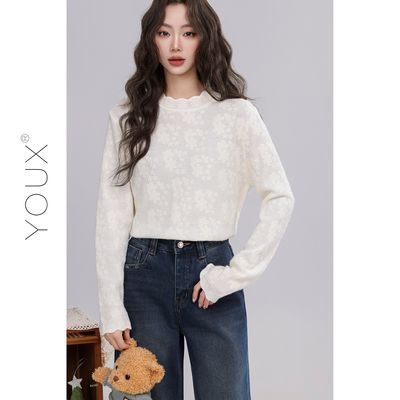 ���ڲ��������ѩɫ���᡿��ʽ�Ứ��֯��Ů25�����¿��ڴ���⴩��ů���¡�15���ڷ����� 85Ԫ