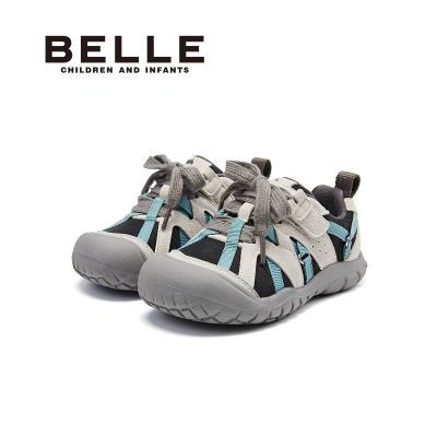 百丽童鞋儿童运动鞋男女童春秋季轻便软底舒适魔术贴户外休闲鞋