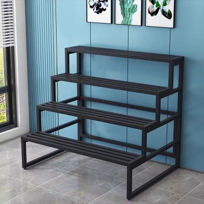 落地式花架室外庭院阳台厨房置物架防水防锈多肉铁艺厨房置物架