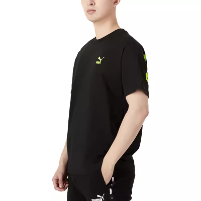 ���ڲ�����PUMA���� ��ɫLogoӡ��Բ����� ������T�� �п� ��ɫ537184-01 91Ԫ