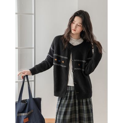 ���ڲ�����Ħ���ɫţ�ǿۿ���������֯����ë��Ů2025�＾�¿��������� 122Ԫ