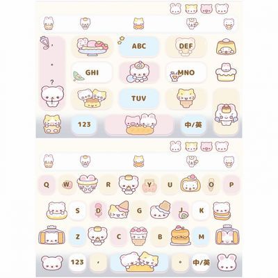 甜品小屋/ios苹果安卓百度输入法皮肤键盘双效