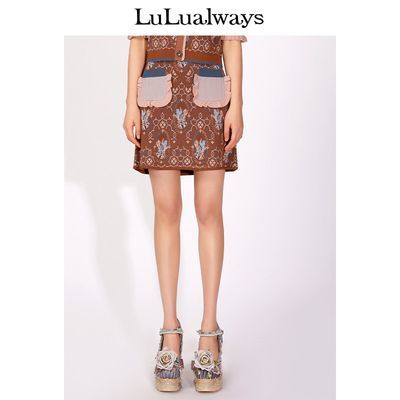 ���ڲ�����LULUALWAYS�¿�A��ײɫ������֯����ȹLMA0082 108Ԫ