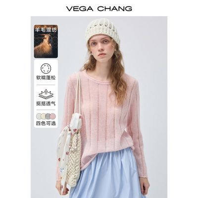 ���ڲ�����VEGA CHANG����ɫ��͸����������ë��֯��Ů2026�¿������ 109Ԫ