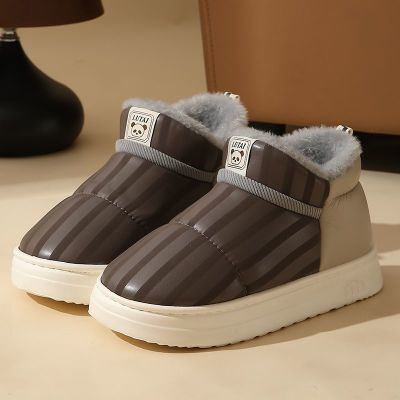 男款包跟雪地靴防水棉鞋室内家居冬季加厚防滑保暖居家耐脏爆款