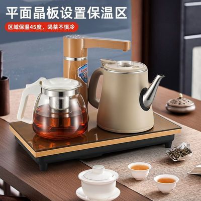 美能迪自动上水快速加热电热烧水壶带消毒锅通用电茶具套装