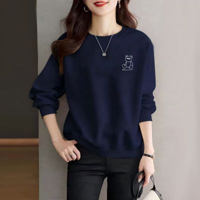 卫衣男女舒适新款纯棉圆领潮流印花宽松遮肚卫衣休闲显瘦百搭上衣