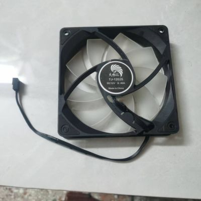 天极静音12cm电脑12v发光散热器CPU PWM温控机箱风扇