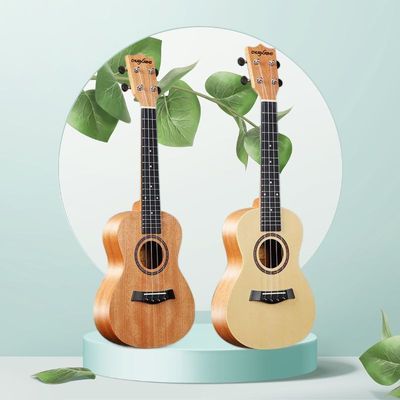 单板尤克里里初学者学生成人23寸26寸乌克丽丽儿童木质镶边小吉他