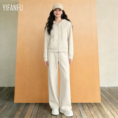 【软糯如云】依凡芙含羊毛蚕丝抗起球爆款不挑人女士套装JY1071A