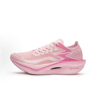 361飞燃3海绵宝宝桃花韵态度专业马拉松全掌碳板跑鞋减震运动鞋男