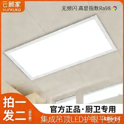 集成吊顶300*300*600LED灯厨房卫生间灯嵌入式吸顶灯平板灯扣板灯
