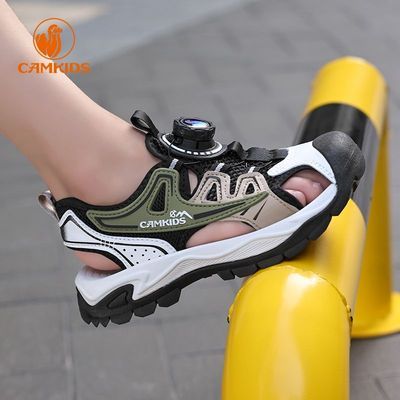 CAMKIDS男童包头凉鞋2026夏季新款防滑耐磨沙滩鞋儿童户外凉鞋