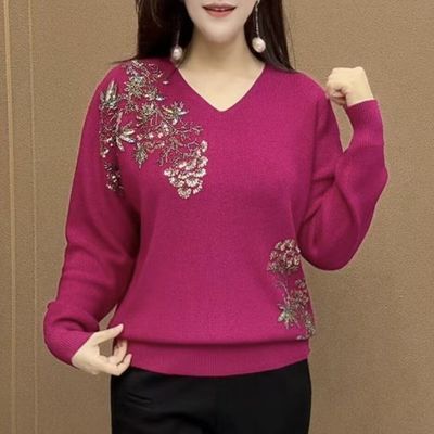 捡漏春季爆款高档2025年冬新款妈妈上衣遮肉显瘦弹力中老年打底衫