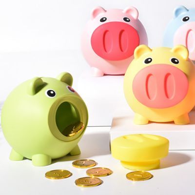 儿童小学生幼儿园礼物六一小礼品卡通防摔小猪玩具糖果储蓄存钱罐