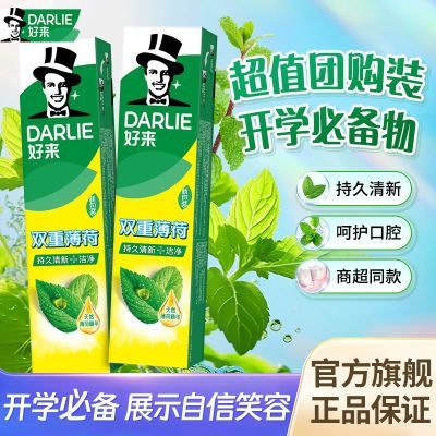 DARLIE好来(原黑人)牙膏双重薄荷多支清新口气清洁225g