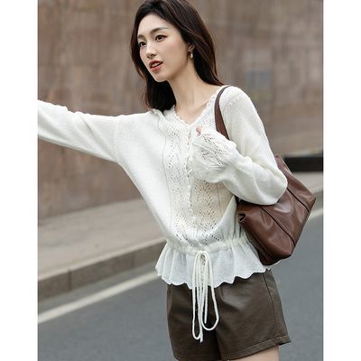 ���ڲ����������ɡ�������ë������V���ο��Ứ��Ҷ�߳���������֯��Ů 207.99Ԫ