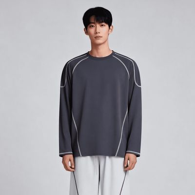 美式秋冬速干长袖T恤投篮服情侣款春秋款复古潮流ins