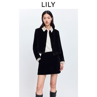 ���ڲ�����LILY2026���¿�Ůװ��ʽײɫ�廨���쵥�ſ�����ͨ�ں�ɫ�п����� 552Ԫ