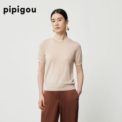 ���ڲ�����ƤƤ�������ʱ�����ʼ�ԼƴɫԲ����ë������֯��Ů������ëT�� 337.8Ԫ