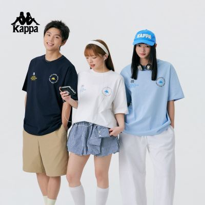 【Kappa】卡帕背靠背重磅印花短袖男女同款运动风新款t恤休闲凉感上衣优惠商品图片
