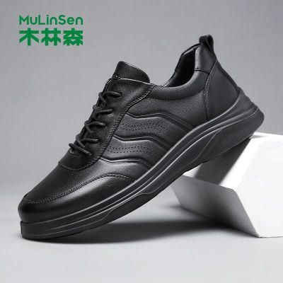 ľ��ɭ ͷ��ţƤ��Ь 2026�¿� ��ɫ�˶�ƤЬ ������Ƥ 224Ԫ