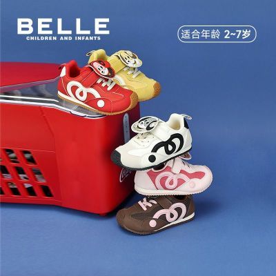 【百丽】童鞋秋冬款男女童复古萌趣狗狗德训鞋休闲运动鞋儿童阿甘板鞋优惠商品图片