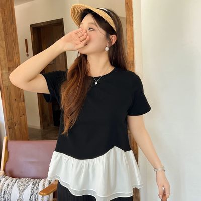���ڲ���������ٷְ�Ůװ�ļ���mm���аٴ�ײɫƴ�Ӳ�θ�Բ����֯T������ 55.1Ԫ