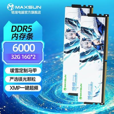 ���ڲ�����[���u]DDR5 6000 16G*2 32G�ڴ���D5̨ʽ��˫ͨ�������������ѩ 2369Ԫ