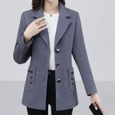 中年妈妈秋装外套气质减龄上衣女50岁60中老年女春秋小西装新款