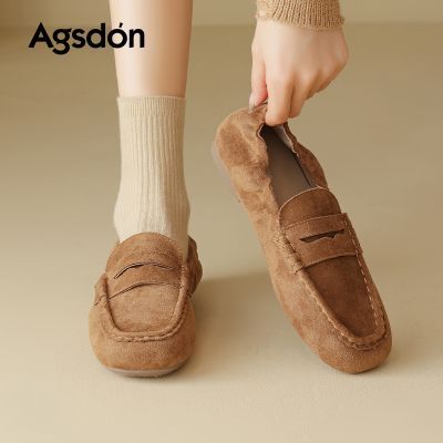 奥古狮登勃肯单鞋女2026新款春季复古百搭袋鼠鞋一脚蹬软底豆豆鞋