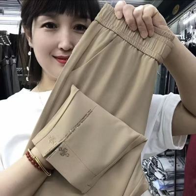 2026夏季新款高弹力九分直角裤洋气百搭显廋垂感面料舒适休闲裤男