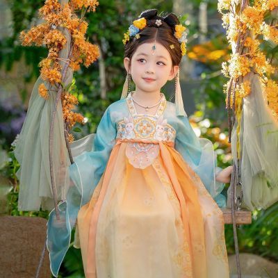 汉服女童2026春款儿童高端仙气古装学生连衣裙女孩刺绣古风襦裙优惠商品图片