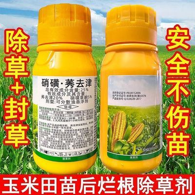 玉米苗后除草剂禾阔双除不伤玉米打草药农用正品硝磺连杀封闭药